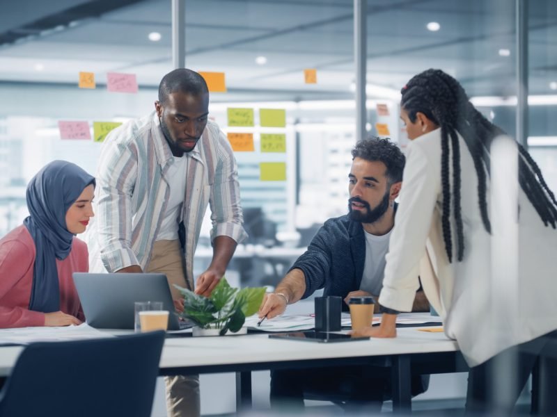 Office,Conference,Room,Meeting:,Diverse,Team,Of,Young,Investors,,Workers,